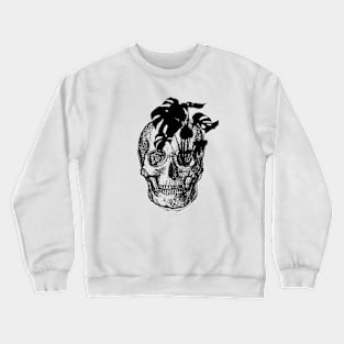 Monstera Skull Crewneck Sweatshirt